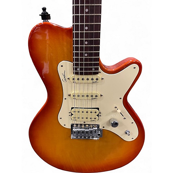 Used Godin SD24 2 Tone Sunburst Solid Body Electric Guitar