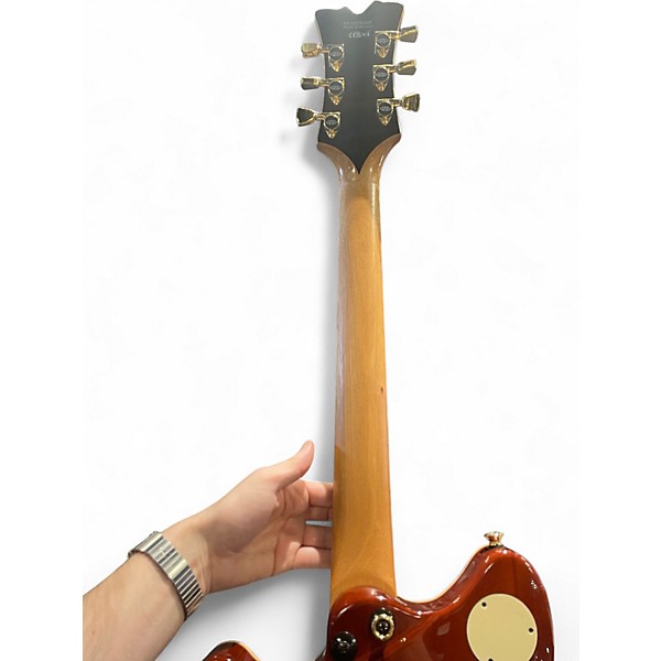 Used EVH SA-126 Special QM Tobacco Sunburst Hollow Body Electric Guitar