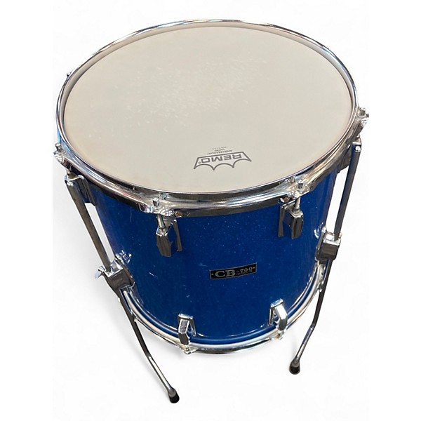 Used 1970s CB Percussion 3 Piece 700 Blue Drum Kit