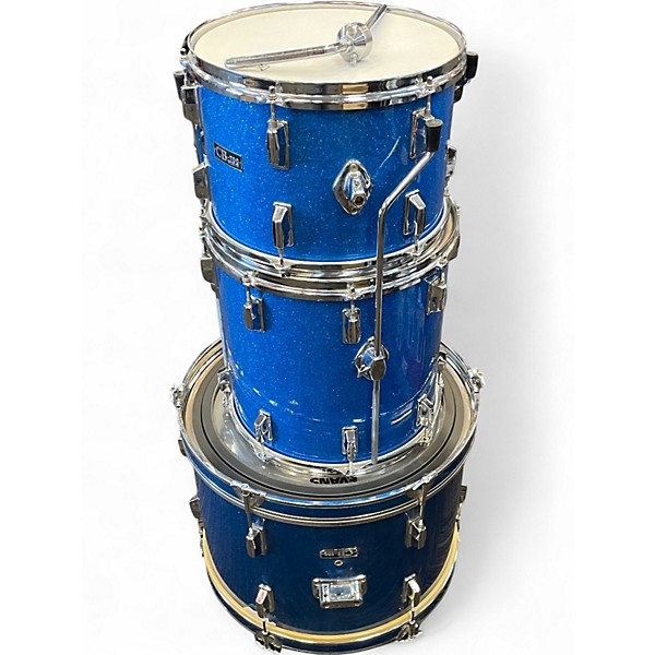 Used 1970s CB Percussion 3 Piece 700 Blue Drum Kit