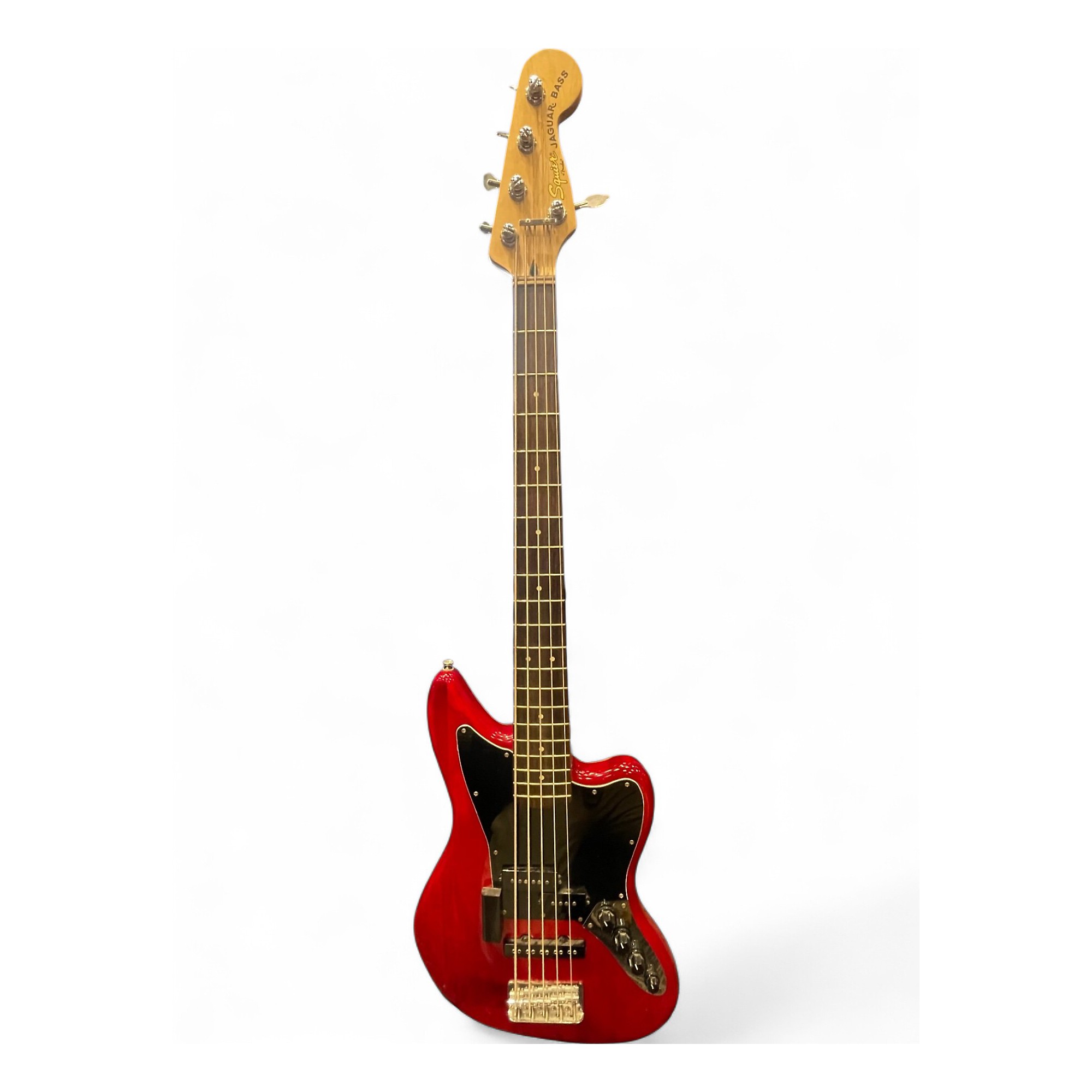 SQUIER JAGUAR BASS 5弦ベース レッド Squier Vintage Modified Jaguar Bass V Special - Crimson