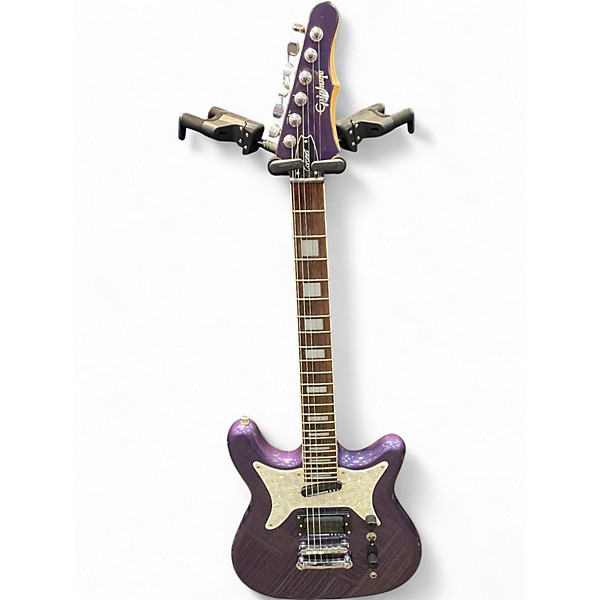 Used Epiphone coronet Trans Purple Solid Body Electric Guitar