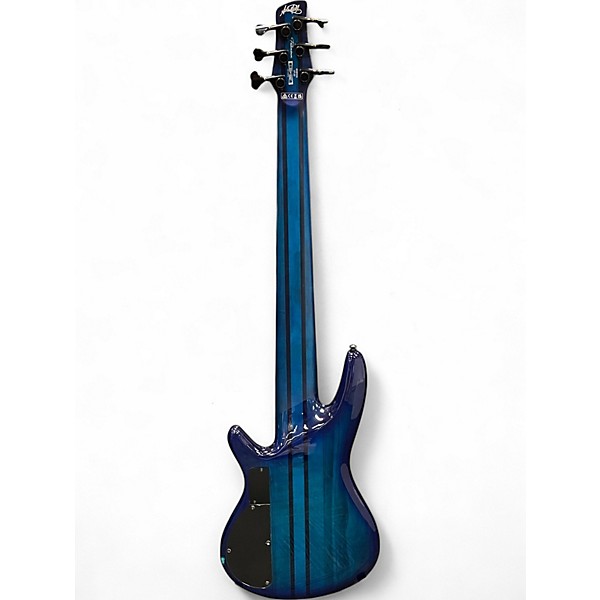 Used 2022 Ibanez ANB306 Adam Nitti SP Trans Blue Electric Bass Guitar