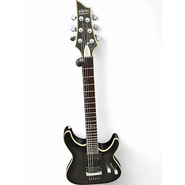 Used Schecter Guitar Research C1 Platinum Black Solid Body Electric Guitar