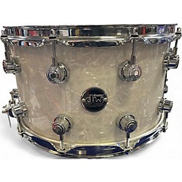 Used DW 6.5X14 Performance Series Snare WHITE MARINE Drum