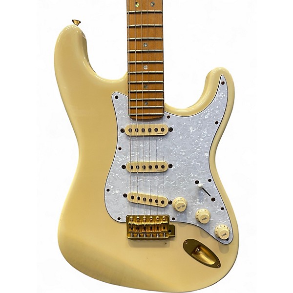 Used Fender STR RK Richie Kotzen Signature Stratocaster See Thru White Burst Solid Body Electric Guitar