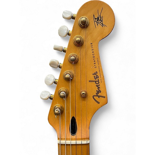 Used Fender STR RK Richie Kotzen Signature Stratocaster See Thru White Burst Solid Body Electric Guitar