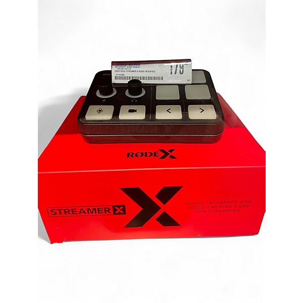 Used RODE STREAMER X Audio Interface