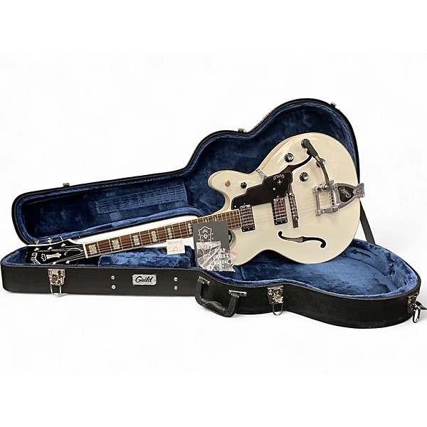 Used Guild Starfire V Snow Crest White Hollow Body Electric Guitar