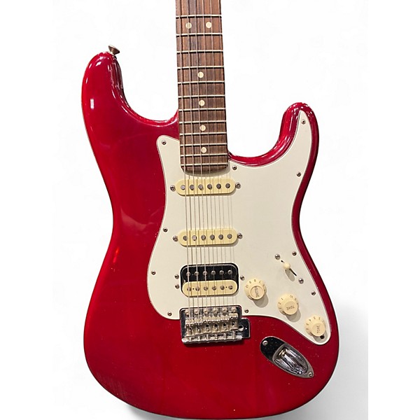 Used Fender USA Pro Stratocaster HSS Crimson Red Trans Solid Body Electric Guitar