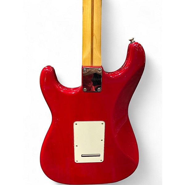 Used Fender USA Pro Stratocaster HSS Crimson Red Trans Solid Body Electric Guitar