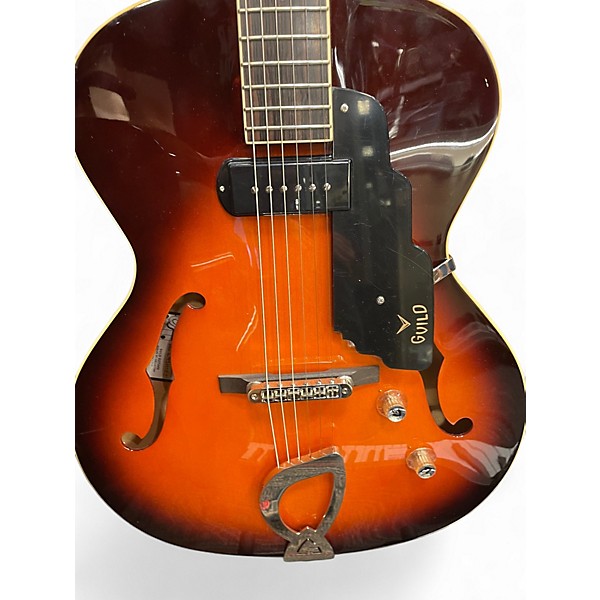 Used Guild T-50 SLIM 2 Color Sunburst Acoustic Electric Guitar