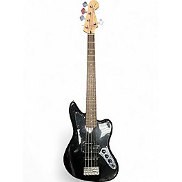 Used Squier Vintage Modified Jaguar Bass V 5 String Black Electric Bass Guitar