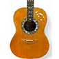 Vintage 1977 Ovation 1619-4 Natural Acoustic Electric Guitar