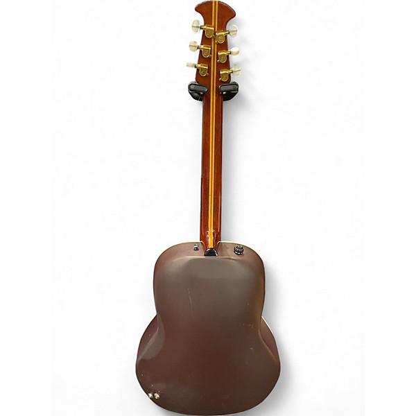 Vintage 1977 Ovation 1619-4 Natural Acoustic Electric Guitar