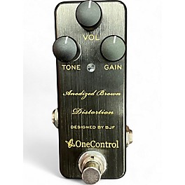 Used One Control anodized brown distortion Effect Pedal