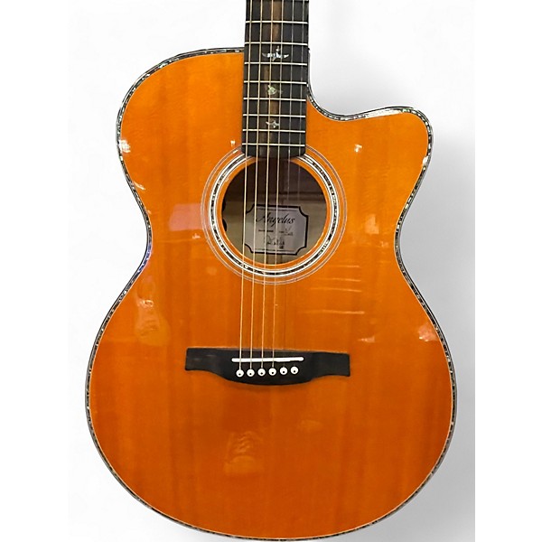 Used PRS A50E SE NATURAL TOP FLAMED CHARCOAL BACK Acoustic Electric Guitar