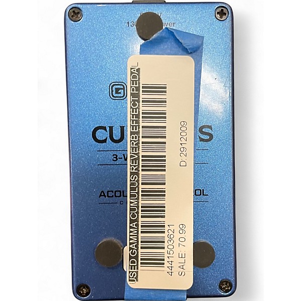 Used GAMMA CUMULUS REVERB Effect Pedal