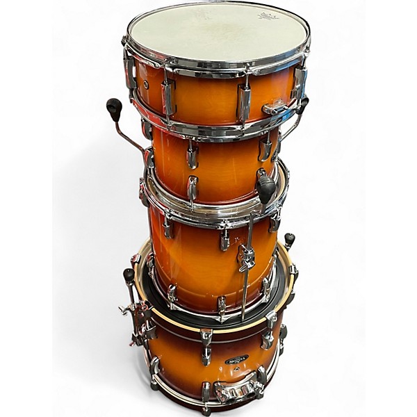 Used Pearl 4 Piece Vision 2 Tone Sunburst Drum Kit