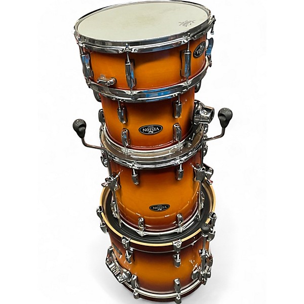 Used Pearl 4 Piece Vision 2 Tone Sunburst Drum Kit