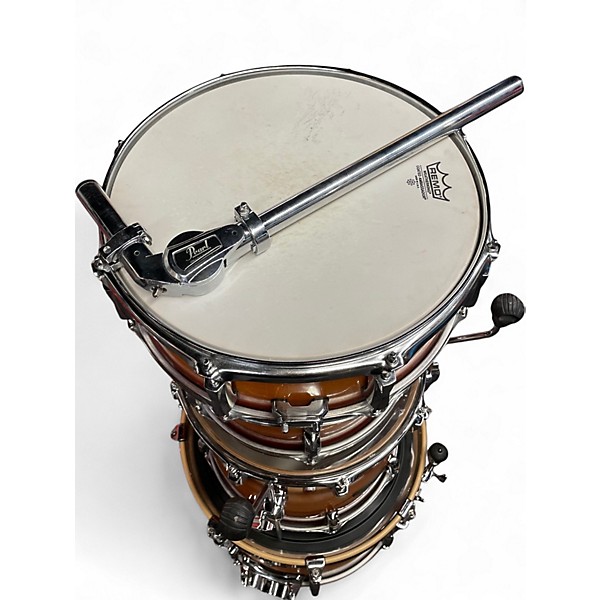 Used Pearl 4 Piece Vision 2 Tone Sunburst Drum Kit