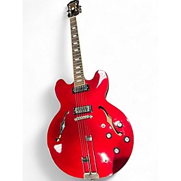 Used Epiphone Riviera Custom Burgundy Hollow Body Electric Guitar