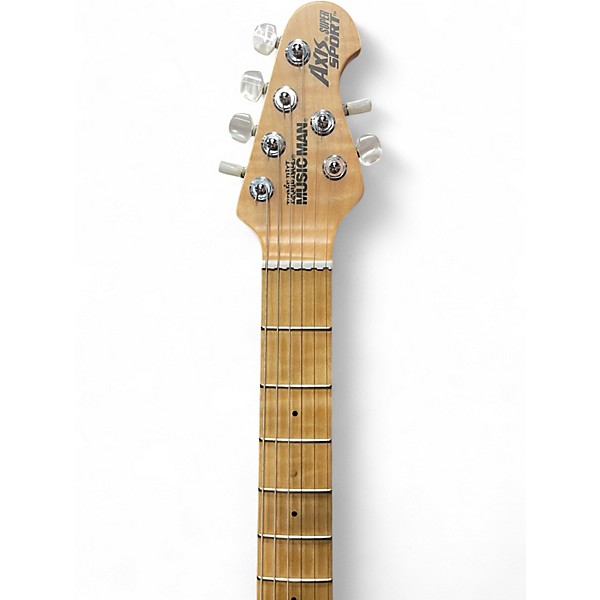 Used Ernie Ball Music Man Axis Super Sport QUILT TOP HONEY POT Solid Body Electric Guitar