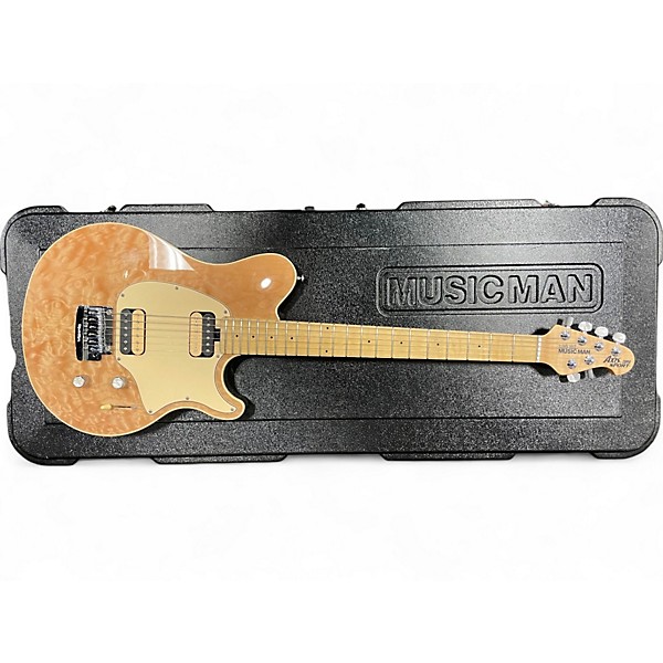 Used Ernie Ball Music Man Axis Super Sport QUILT TOP HONEY POT Solid Body Electric Guitar