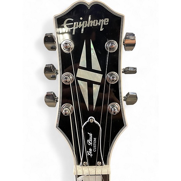 Used Epiphone Adam Jones Les Paul Custom Art Collection Antique Silverburst Solid Body Electric Guitar