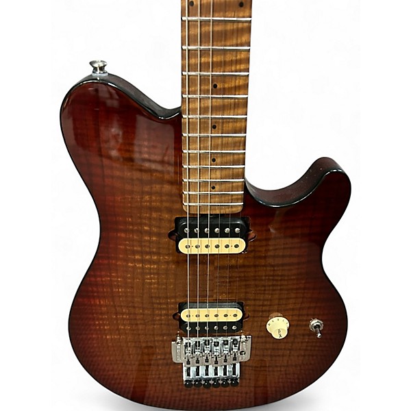 Used Ernie Ball Music Man Axis ROASTED AMBER Solid Body Electric Guitar