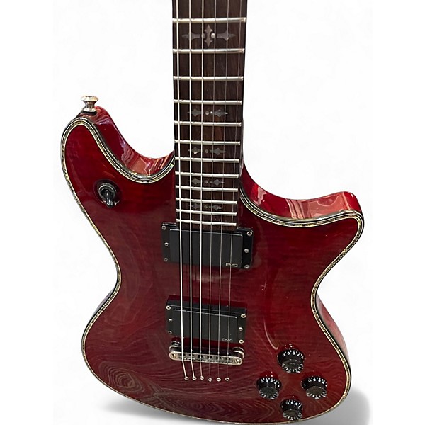 Used Schecter Guitar Research Hellraiser Tempest Trans Red