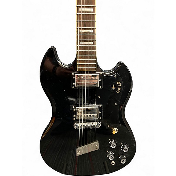 Used Guild S100 Black Solid Body Electric Guitar