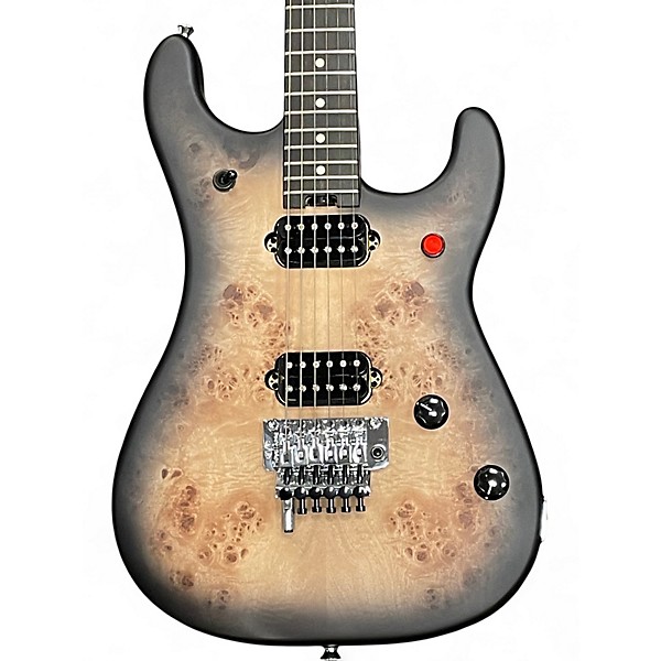 Used EVH 5150 Series Deluxe poplar burl black burst Solid Body Electric Guitar