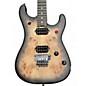 Used EVH 5150 Series Deluxe poplar burl black burst Solid Body Electric Guitar