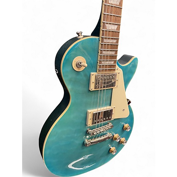 Used Epiphone Les Paul Standard Trans Blue Solid Body Electric Guitar