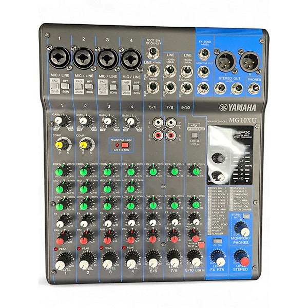 Used Yamaha Used Yamaha MG10XU 10 Channel Mixer with Effects ...
