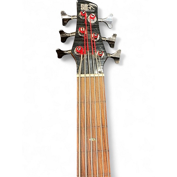 Used Ibanez SR706 6 String Trans Black Electric Bass Guitar