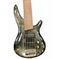 Used Ibanez SR706 6 String Trans Black Electric Bass Guitar