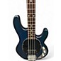 Used Sterling by Music Man Ray4 Blue Electric Bass Guitar