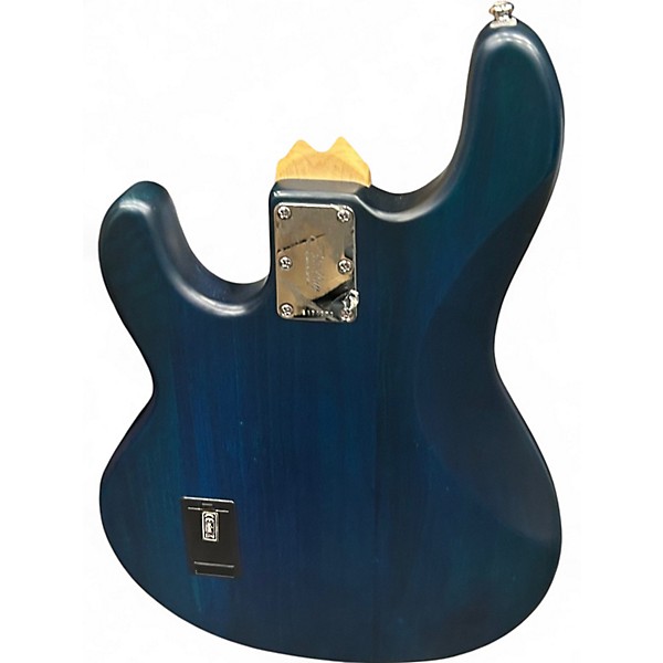 Used Sterling by Music Man Ray4 Blue Electric Bass Guitar