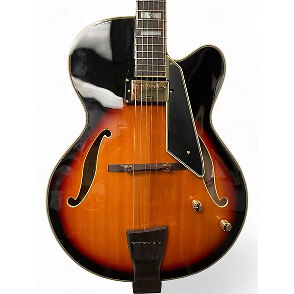 Used PEERLESS MONARCH 2 Color Sunburst Hollow Body Electric Guitar