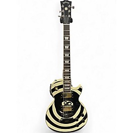 Used Rafferty LP SINGLECUT WHITE WITH RINGS Solid Body Electric Guitar