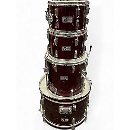 Used Rogers 4 Piece R380 Burgundy Drum Kit