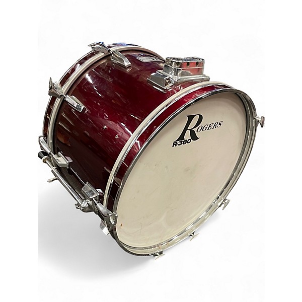 Used Rogers 4 Piece R380 Burgundy Drum Kit