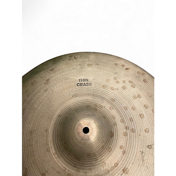 Vintage 1970s Zildjian 18in Thin Crash Cymbal
