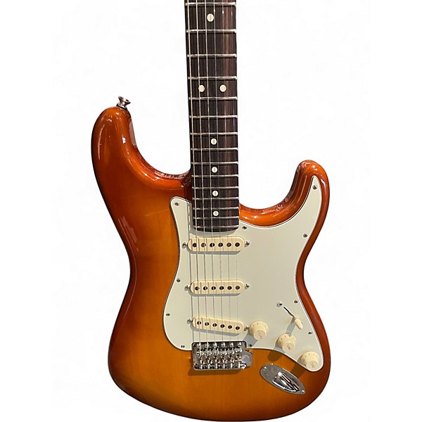Used 2025 Fender American Performer Stratocaster SSS Honey Burst Solid Body Electric Guitar