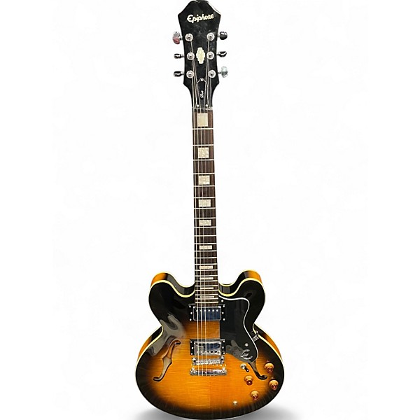 Used Epiphone DOT SUPER 2 Color Sunburst Hollow Body
