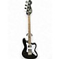 Used Squier PARANORMAL RASCAL JAGUAR BASS Black and White Electric Bass Guitar thumbnail
