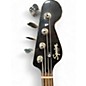 Used Squier PARANORMAL RASCAL JAGUAR BASS Black and White Electric Bass Guitar