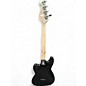 Used Squier PARANORMAL RASCAL JAGUAR BASS Black and White Electric Bass Guitar